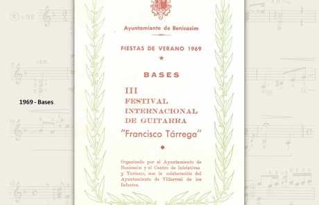 III edición del Certamen Internacional de Guitarra “Francisco Tárrega” de Benicàssim