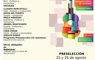 Certamen Internacional de Guitarra Francisco Tárrega